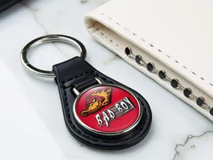 Personalised Leather Keychain Premium Leather